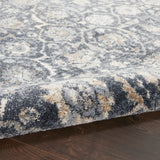 nourison moroccan celebration ki385 navy rug
