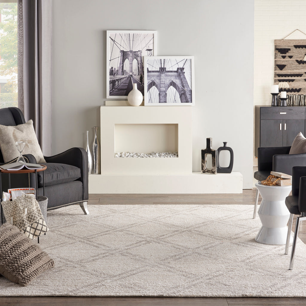 nourison venosa vsn01 ivory grey rug