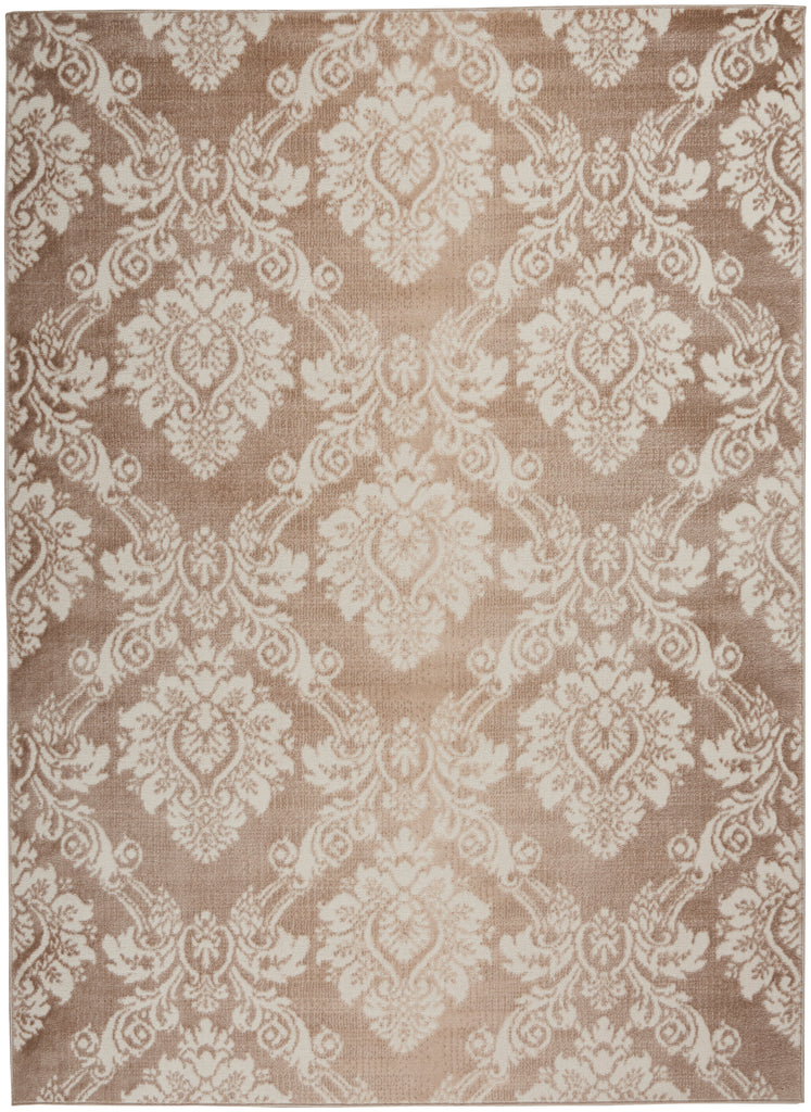 nourison elation etn03 ivory mocha rug