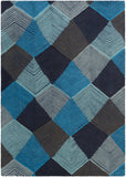 surya harlequin hql 8042 sky blue rug