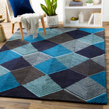 surya harlequin hql 8042 sky blue rug