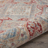 nourison homestead hms02 blue brick rug