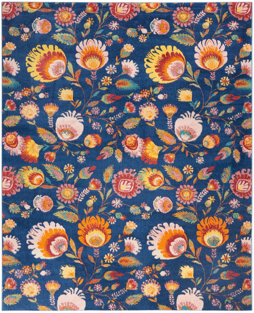 nourison allur alr08 navy multicolor rug