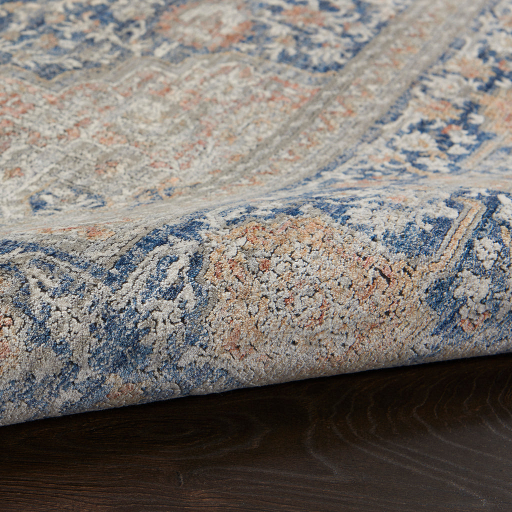 nourison silken allure stn07 blush multi rug