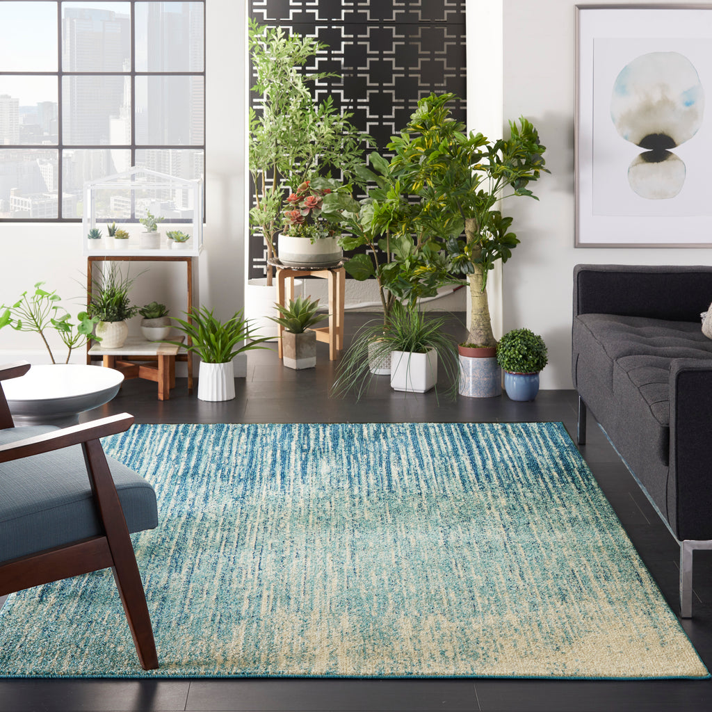 nourison passion psn09 navy light blue rug