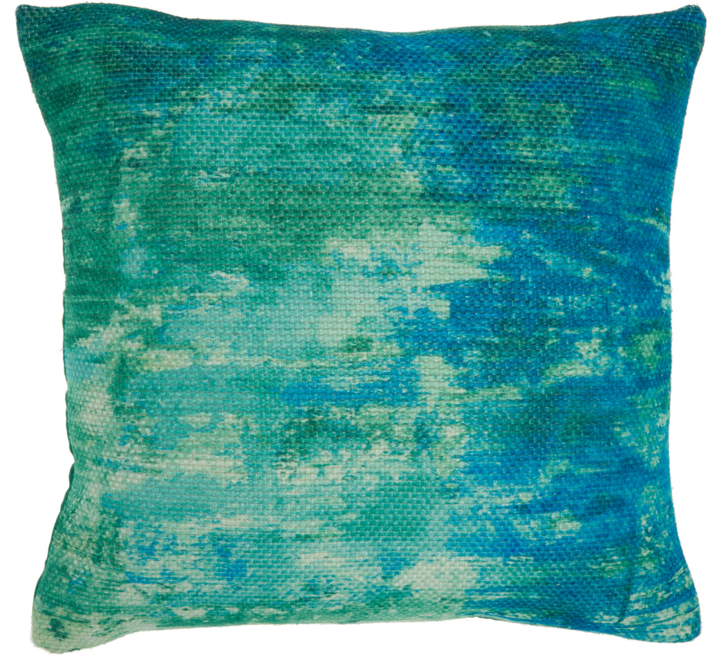 nourison outdoor as130 blue pillow
