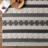 Surya rug co. | charcoal rug | Hygge | woven rug | rugs done right