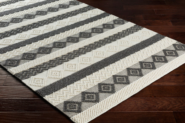 Surya rug co. | charcoal rug | Hygge | woven rug | rugs done right