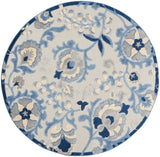 nourison aloha alh17 blue grey rug
