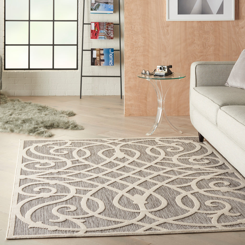nourison cozumel czm04 grey rug