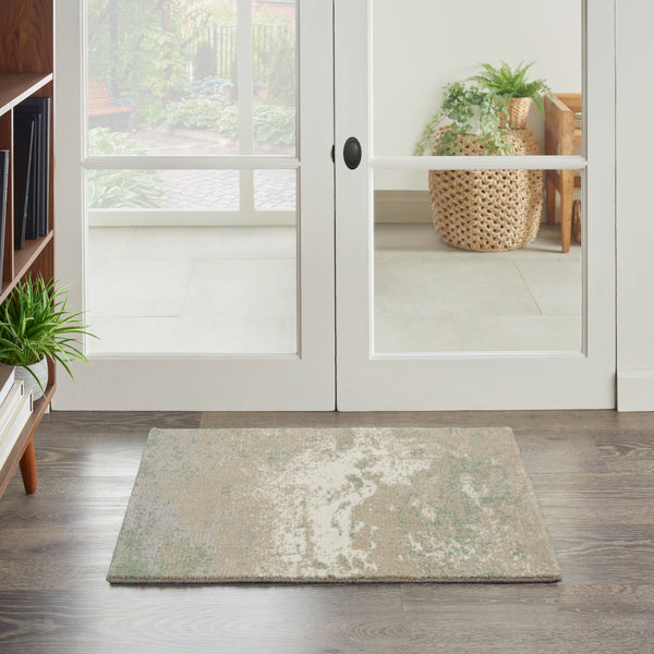 nourison twilight twi06 ivory green rug