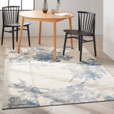 nourison ck005 enchanting ech01 ivory grey blue rug