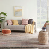 nourison plateau pae01 grey flame rug