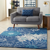nourison passion psn17 navy ivory rug