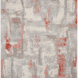 nourison elation etn06 grey brick rug