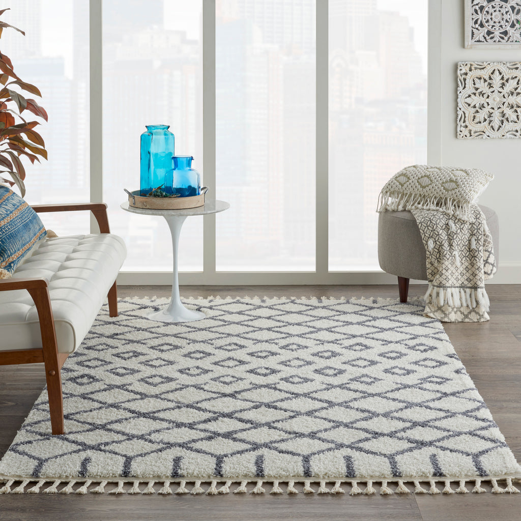 nourison moroccan shag mrs01 white rug