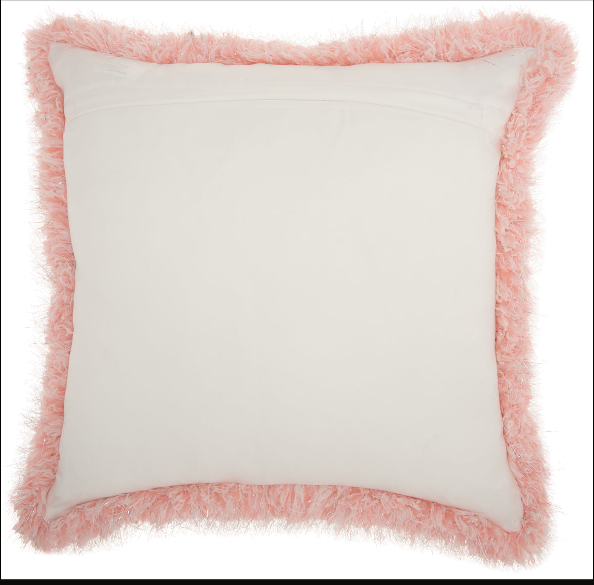 nourison shag we403 rose pillow