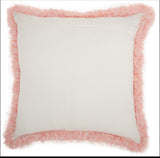 nourison shag we403 rose pillow