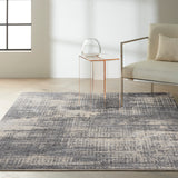 nourison rush ck953 grey beige rug
