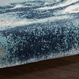 nourison american manor amr03 blue ivory rug