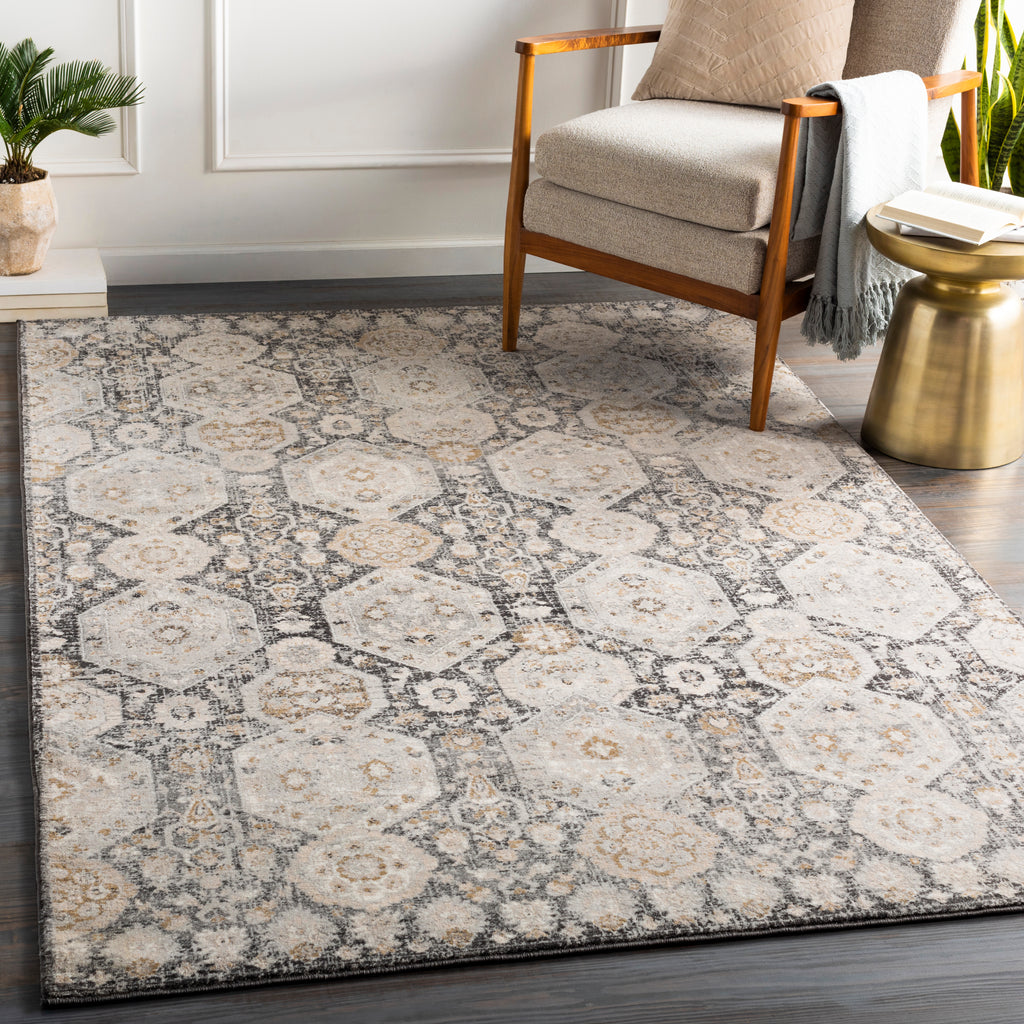 surya indigo igo 2307 black rug