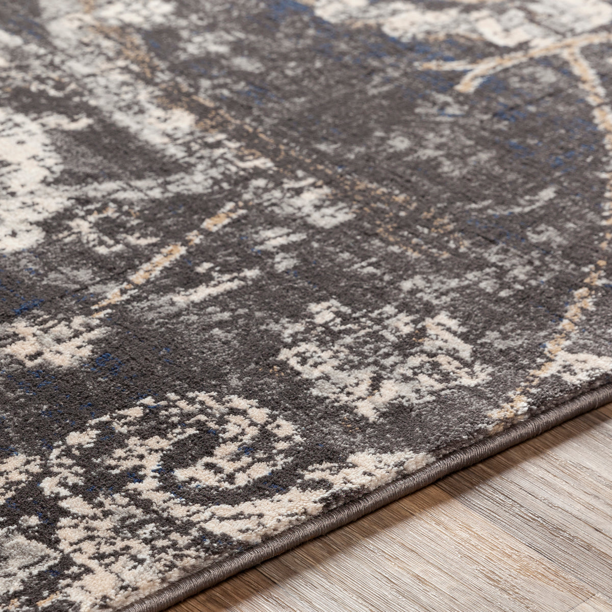 Surya Indigo Black Rug  | Tan Rugs | Rugs Done Right 