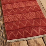 Tibet Rug Company 60 CT RICRAC Red Rug