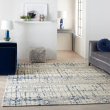 nourison twilight twi10 ivory navy rug