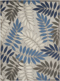 nourison aloha alh18 grey blue rug