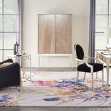 nourison prismatic prs20 grey lilac multi rug