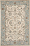 nourison living treasures li16 ivory aqua rug