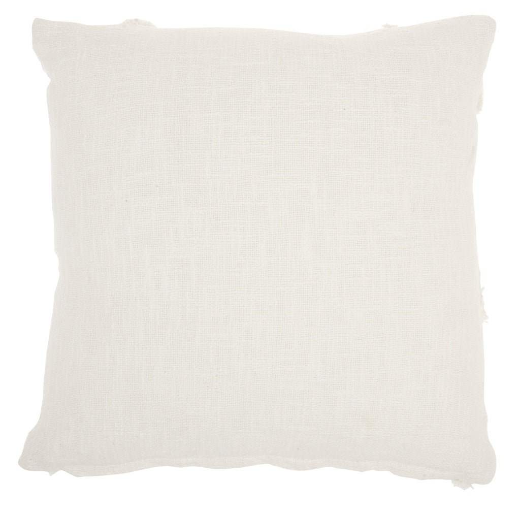 nourison life styles sh018 white pillow