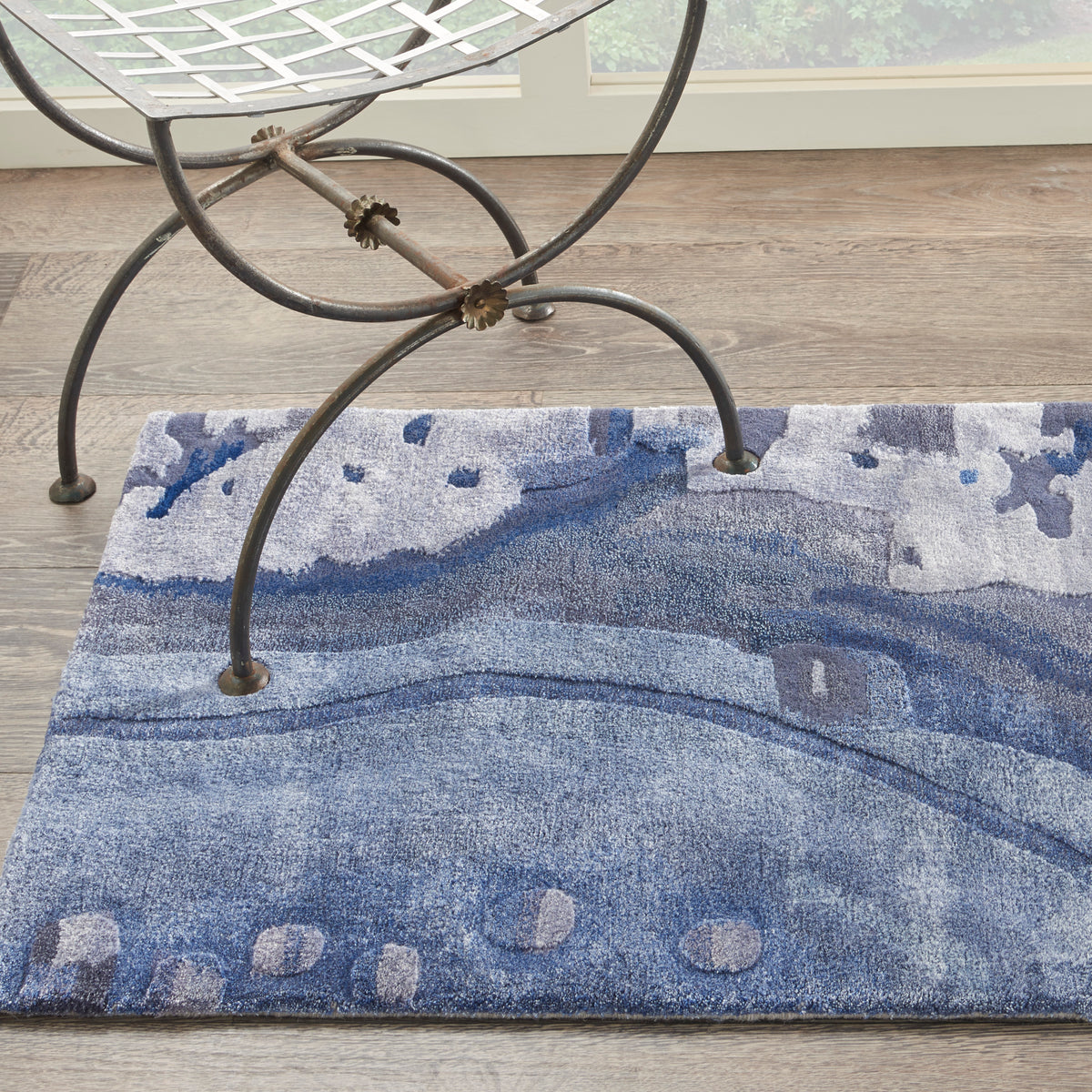 nourison prismatic prs05 blue rug