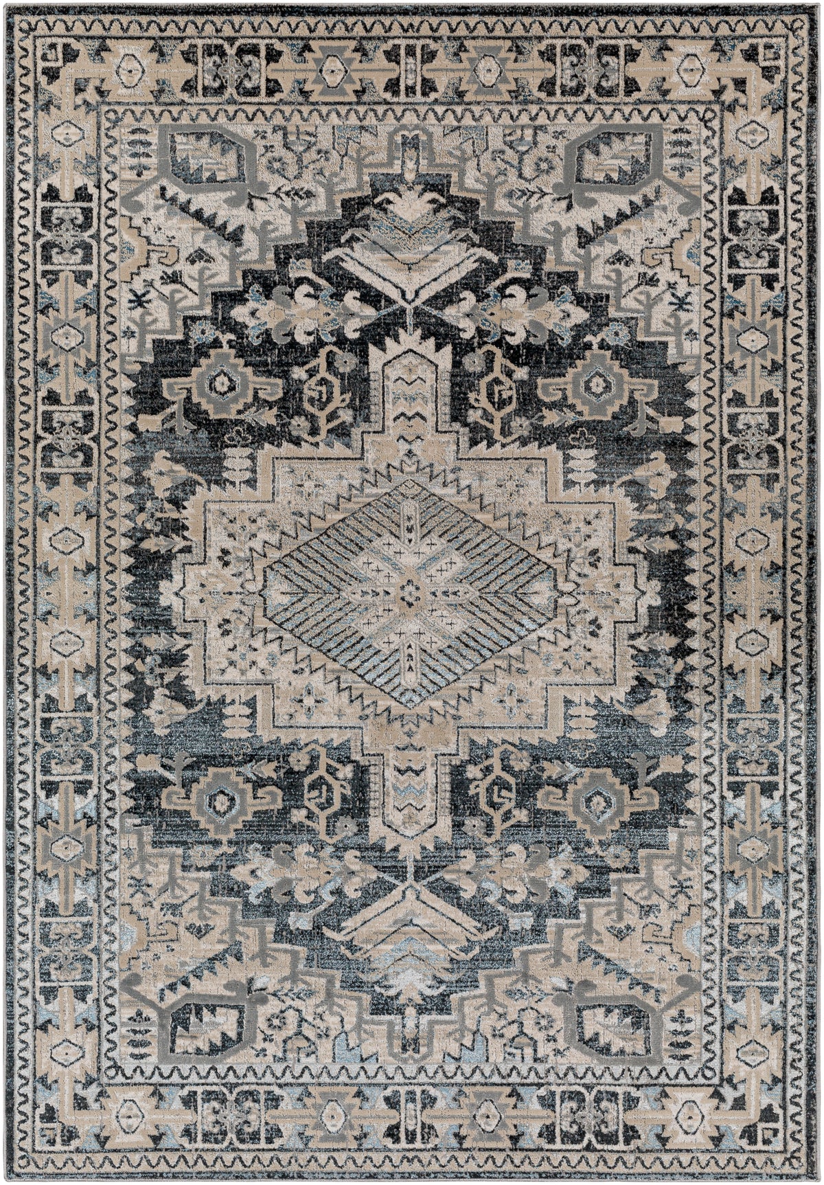 surya impulse ips 2308 black rug