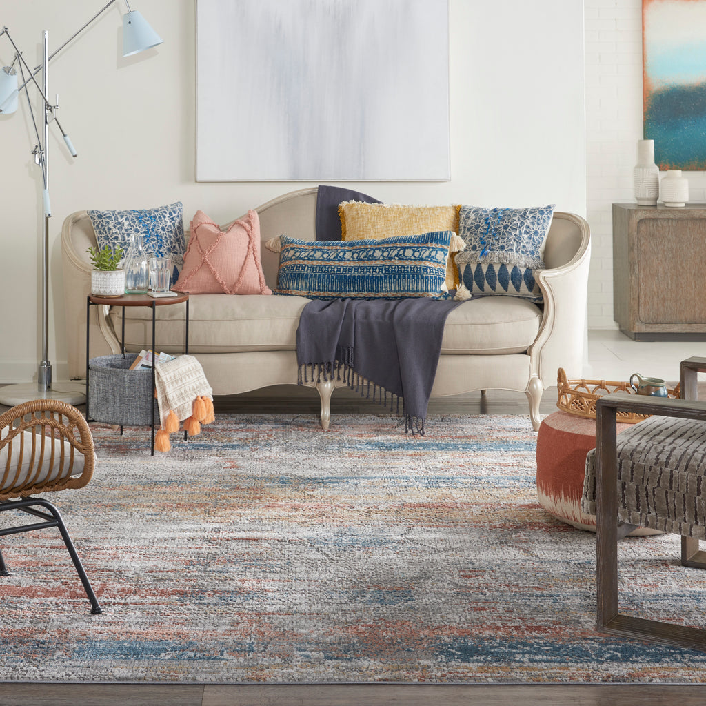 nourison rustic textures rus11 multicolor rug