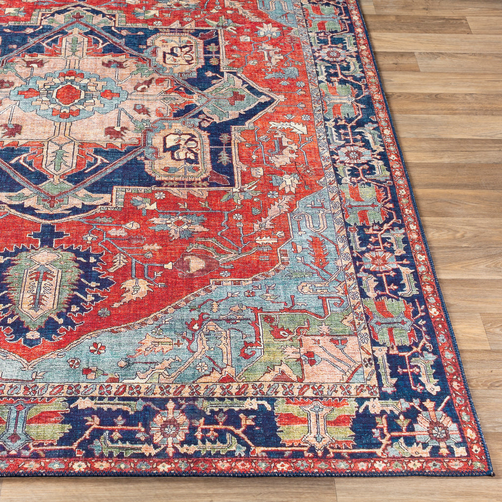 surya iris irs 2308 bright red rug