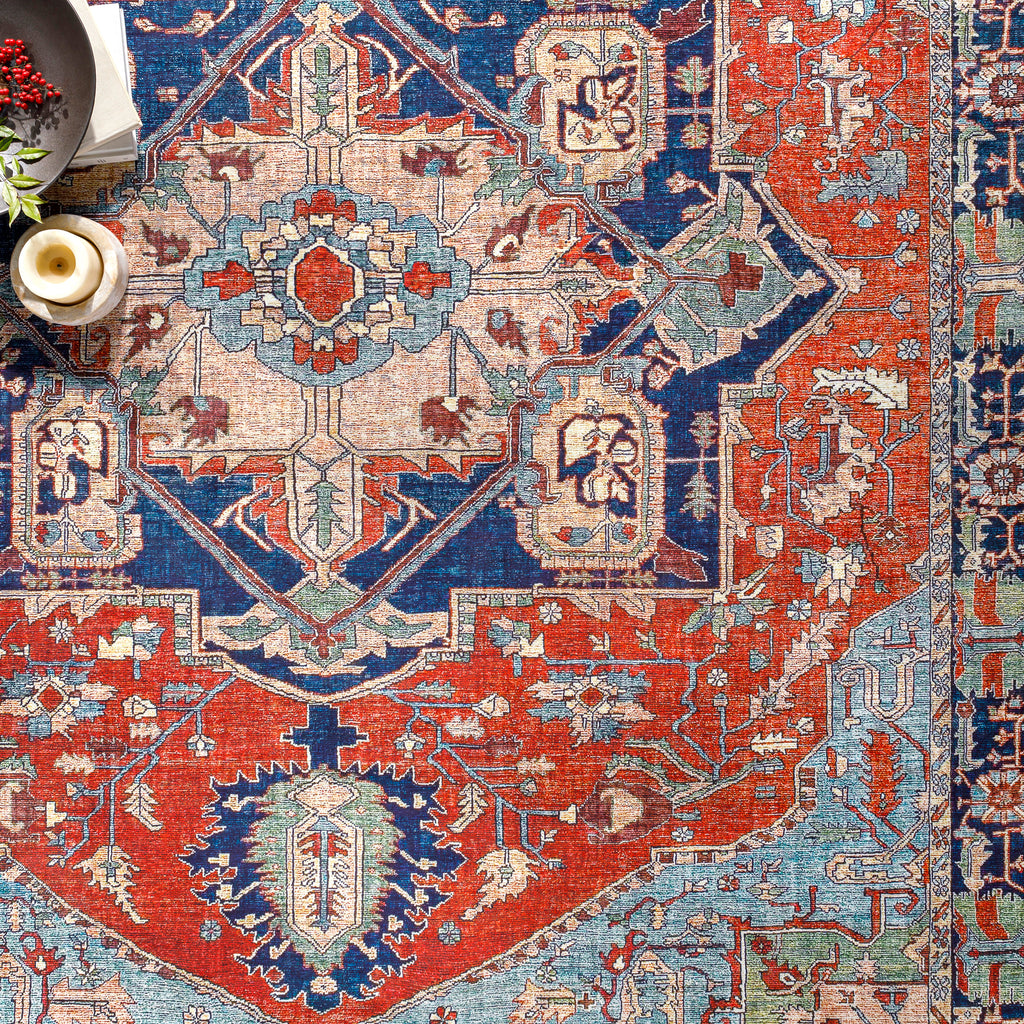 surya iris irs 2308 bright red rug