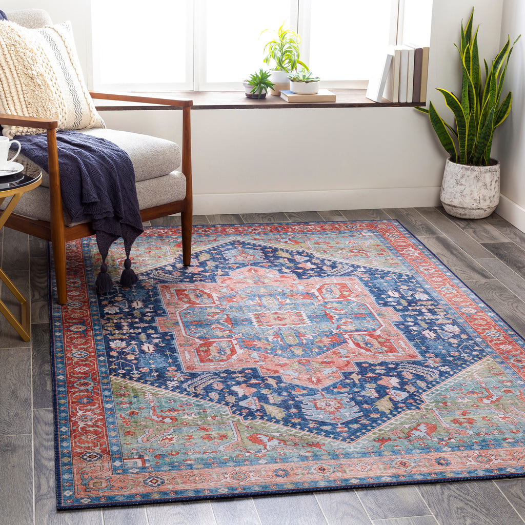 Surya Iris Navy Rug | Navy Rugs | Rugs Done Right
