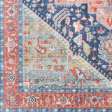 Surya Iris Navy Rug | Peach Rugs | Rugs Done Right