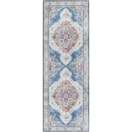 surya iris irs 2319 bright blue rug