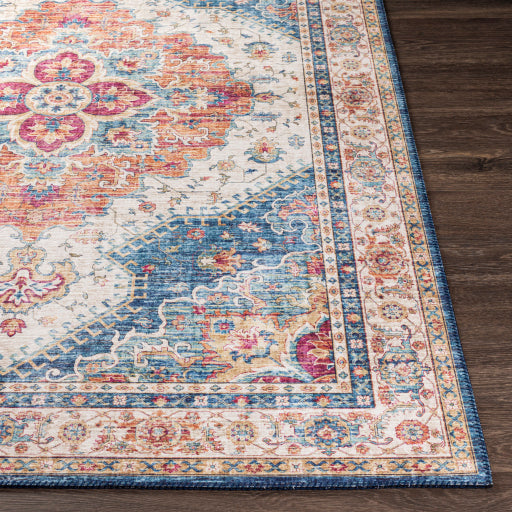 surya iris irs 2319 bright blue rug
