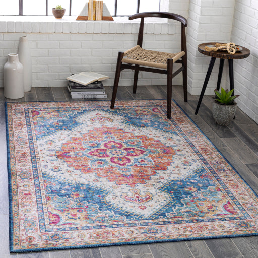 surya iris irs 2319 bright blue rug