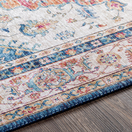 surya iris irs 2319 bright blue rug