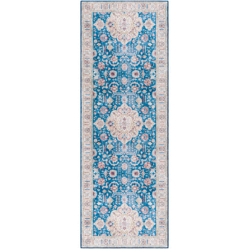 surya iris irs 2322 bright blue rug