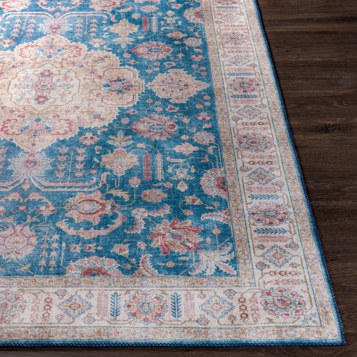 surya iris irs 2322 bright blue rug