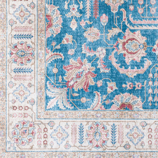 surya iris irs 2322 bright blue rug