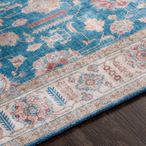 surya iris irs 2322 bright blue rug