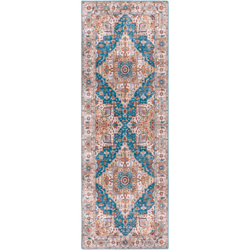 surya iris irs 2326 bright blue rug