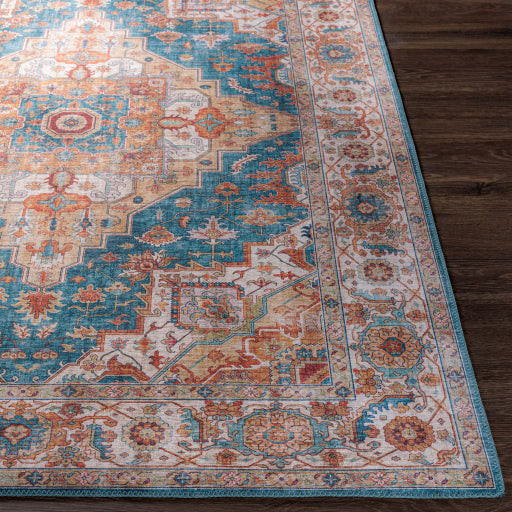 surya iris irs 2326 bright blue rug