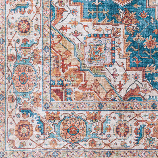 surya iris irs 2326 bright blue rug
